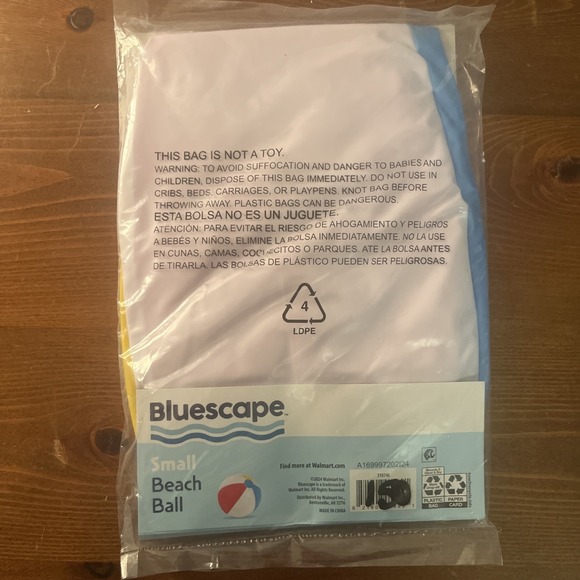 Bluescape Small Beach Ball Ages 2+ 13" Pool Summer Water Toy Inflatable - Picture 2 of 2